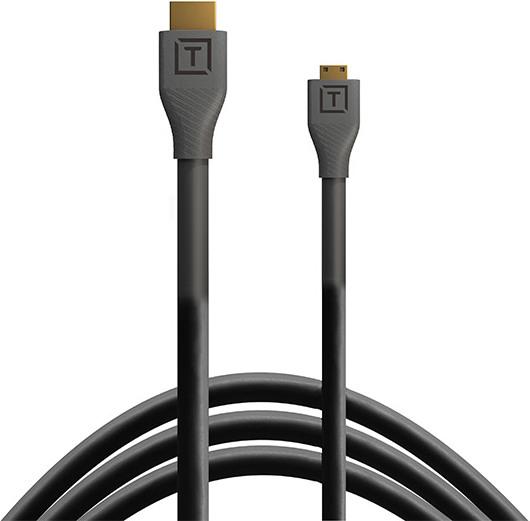 Produktbild Tether Tools TetherPro HDMI Micro zu HDMI 2.0, 4.6 m Schwarz (4.60 m, HDMI, 2.0)