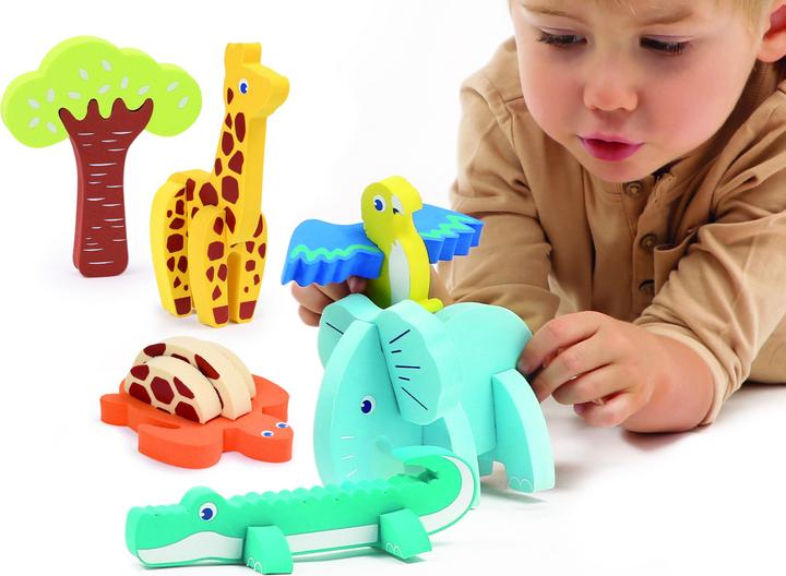 Actual product image LUDI 3D Foam Puzzle Game - (LU30084) (18 pieces)