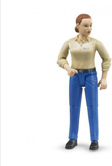 Produktbild Bruder Frau mit hellem Hauttyp und blauer Hose