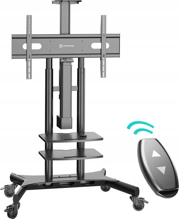 Actual product image Onkron TV SET ACC MOTOR. MOBILE STAND/50-86" BLACK TS1881E-B (105.90 kg, 50" - 86")