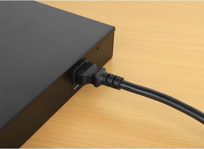 Image du produit Manhattan 352673 Przedłużacz câble zasilający IEC320 C14 na C13 10A 1m czarny (1 m)