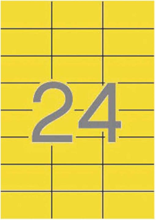 Produktbild Apli Spalvotieji APLAI, 70x37mm, apvalūs, geltoni, 20 arkų.