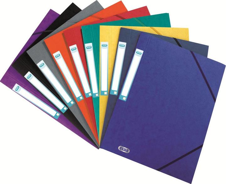 Produktbild Elba Eckspannermappe EUROFOLIO, DIN A4, 0,7 mm, sortiert Stärke: 0,7 mm, mit Beschriftungsetikett, aus Ka (A4, 25 x)