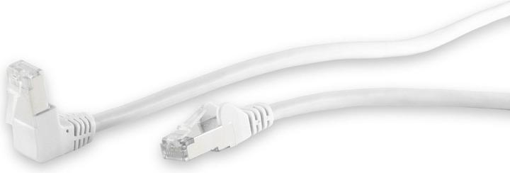 Produktbild Shiverpeaks S/CONN maximum connectivity Netzwerkkabel-Patchkabel, cat 6, S/FTP, PIMF, Winkel-gerade, weiss, 5,0m (S/FTP, CAT6, 5 m)