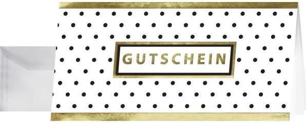 Produktbild Sigel 10 Gutscheine Golden Glimmer DIN lang (10 Stk.)