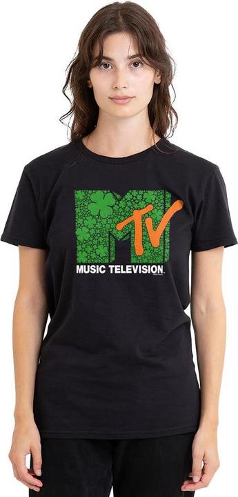 Actual product image MTV Unisex Adult Shamrock Logo St Patricks Day T-Shirt (L)
