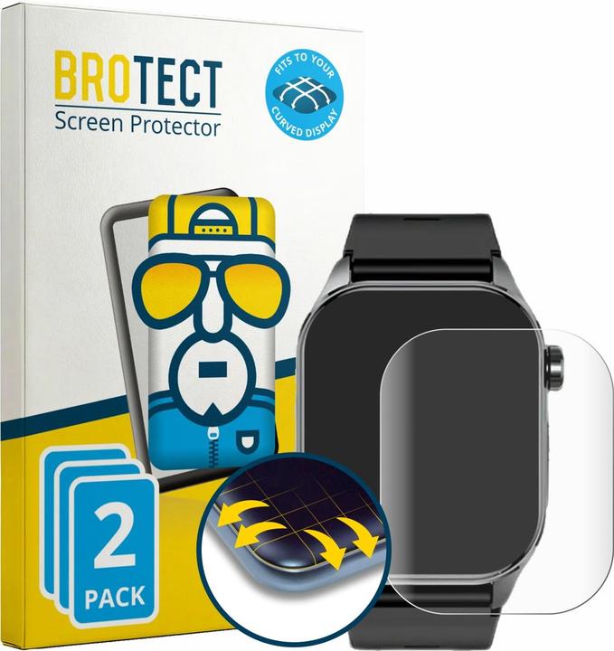 Produktbild BROTECT Fullscreen für SWZEC Notkraft Care Control Pro Schutzfolie Displayschutz Folie Klar Transparent