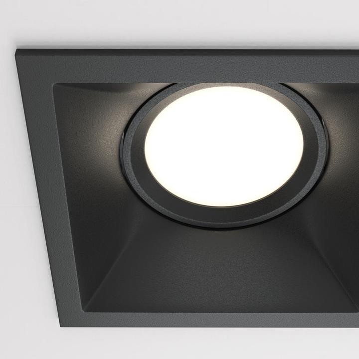 Actual product image Maytoni Dot downlight, recessed light 2x GU10 black (GU10)