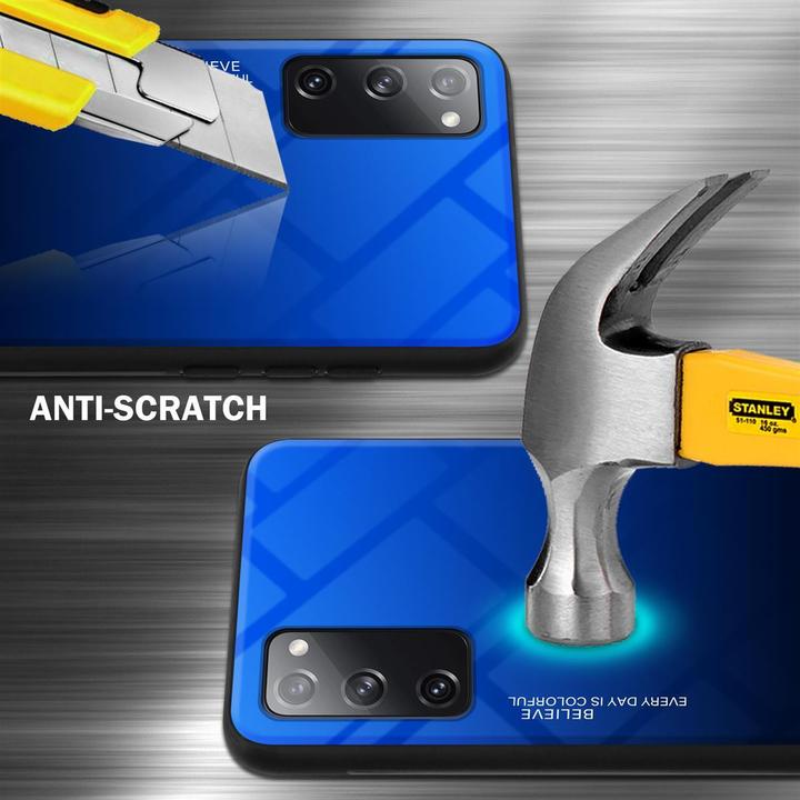 Actual product image Cadorabo TPU 2 colors glass cover (Samsung Galaxy S20 FE)