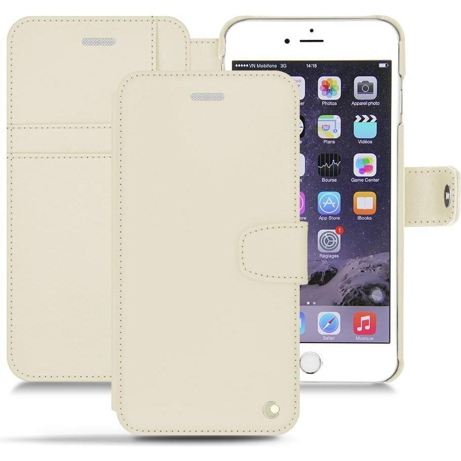 Noreve Lederschutzhülle Wallet (Apple iPhone 6s), Smartphone Hülle, Weiss