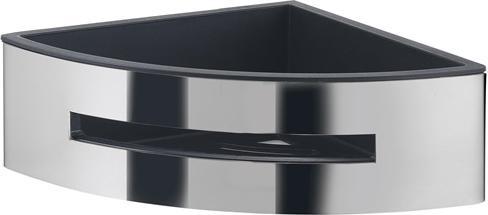 Gedy Poseidon Shower Caddy Corner Chrome/Blk (20 x 28 x 7.18 cm)