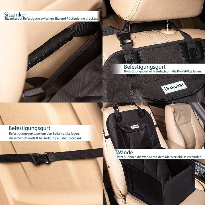 Image du produit Schubbi Siège auto pour chien (Chien, Respirant, Ouverture complète, Pliable)