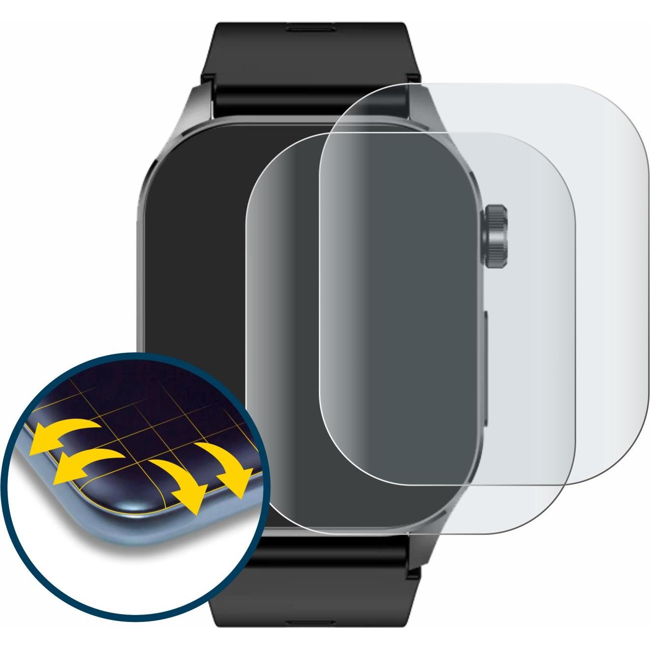 Thumbnail - BROTECT Full-Screen Displayschutz Matt, Smartwatch Schutzfolie, Grau