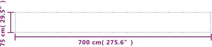 Actual product image vidaXL Balkon-Sichtschutz 100 % Polyester-Oxford