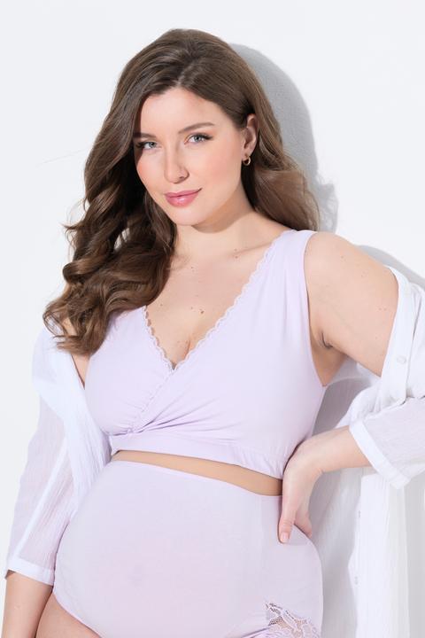 Immagine prodotto Ulla Popken Bustier per l'allattamento Bellieva di cotone biologico con pizzo e senza cuciture (60 H)