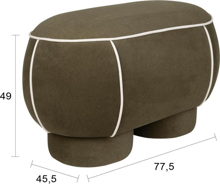 Produktbild White Label Living Bench Marina M Green