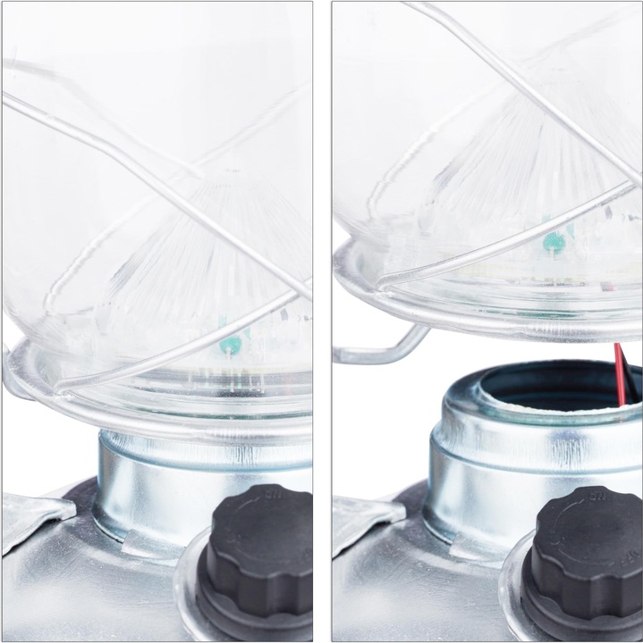 Actual product image Relaxdays LED Storm Lantern (15 x 11.5 x 24 cm, 1 x)