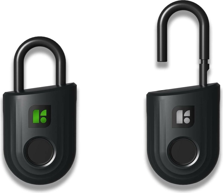Actual product image Igloohome Padlock Lite, Fingerprint, Black