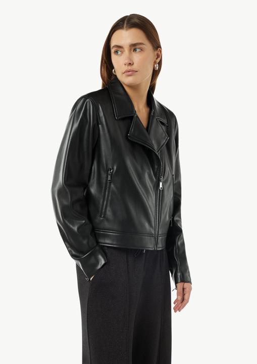 Produktbild Comma Indoor-Jacke Klassische Bikerjacke aus Lederimitat (36)