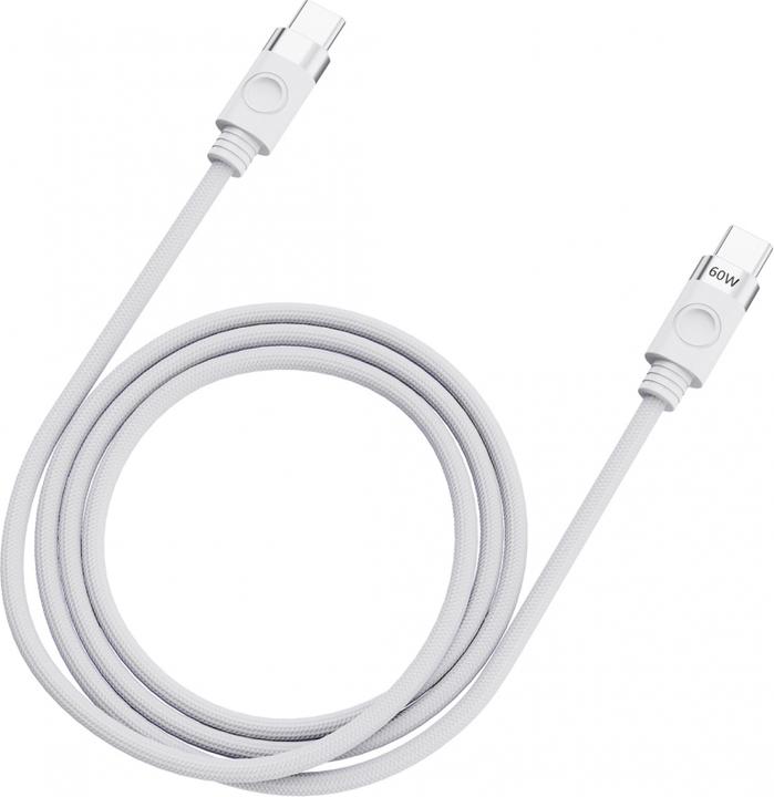 Actual product image Orico Cable CDX 60W 3A Power Delivery USB-C - USB-C 1m Cable - White (1 m, USB 2.0, 60 W)
