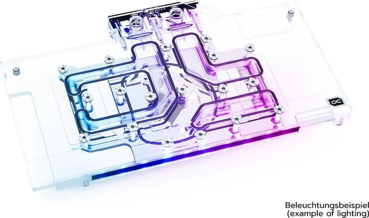 Actual product image Alphacool Ice Block Aurora GPX-A RX 6700XT Gaming X with Backplate - Acrylic + Nickel