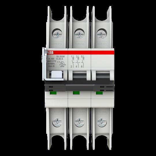 Produktbild ABB SU203M-K20 Sicherungsautomat K-Char., 10kA, 20A, 3P UL489