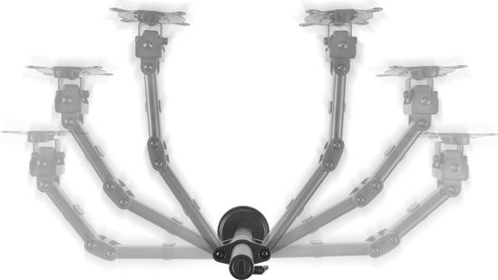 Productafbeelding One for All Monitorsteun Smart Dual Zwart DM 2210 (Tabel, 32")