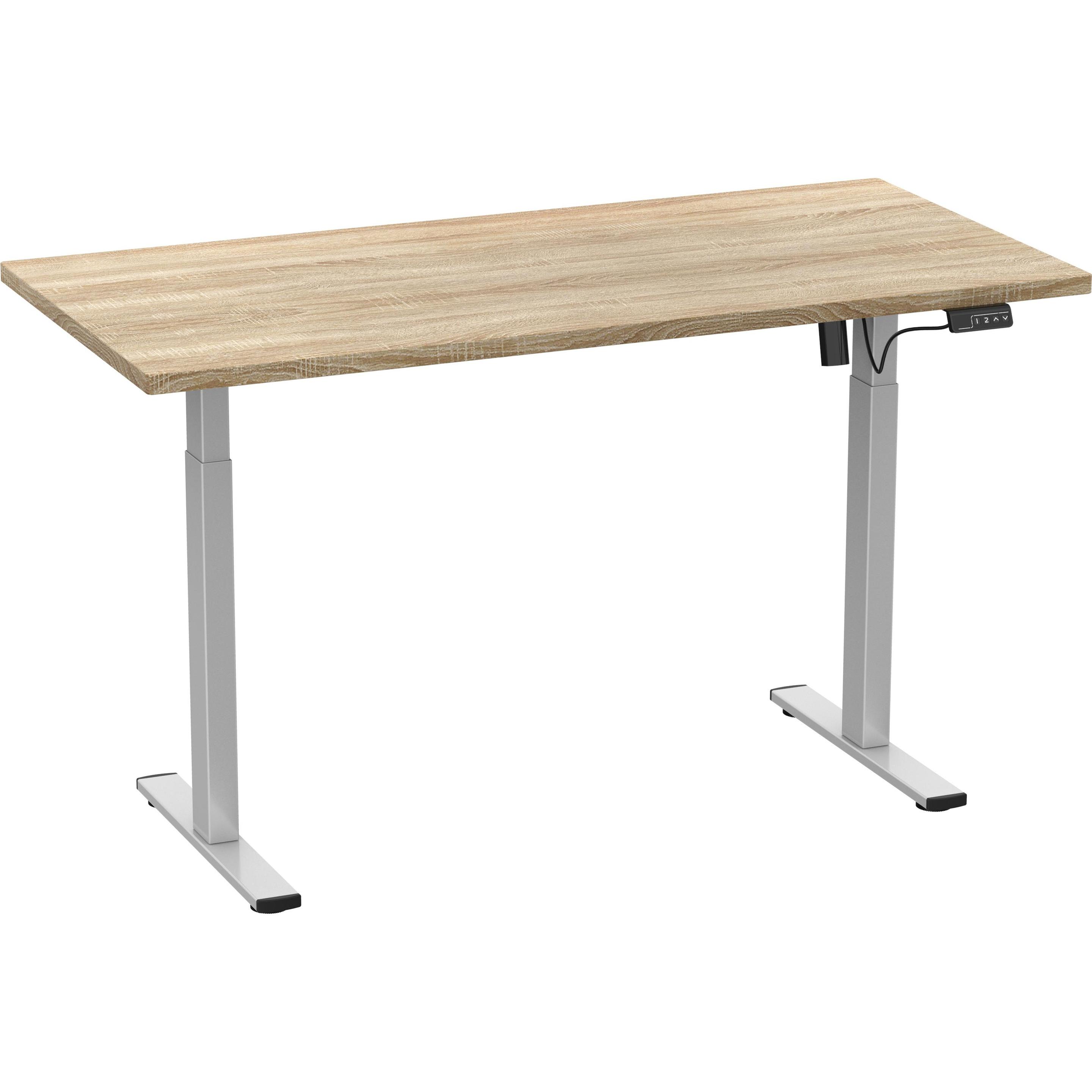 VCM, Schreibtisch, Schreibtisch verstellbar Lona 110x50 si (110 x 50 x 120 cm)