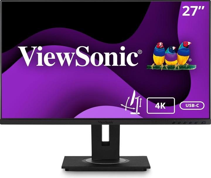 Viewsonic VG2756-4K 68,6 cm 27 pollici 16:9 UHD 3840x2160 Monitor LED IPS SuperClear senza cornice con 5ms (3840 x 2160 pixel, 27")