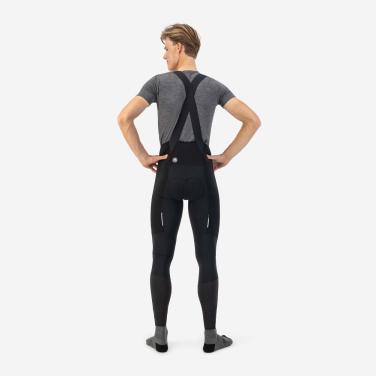 Produktbild Rogelli Distance Radlerhose Herren - Lange Fahrradhose Mit Trager - Schwarz (XXL)