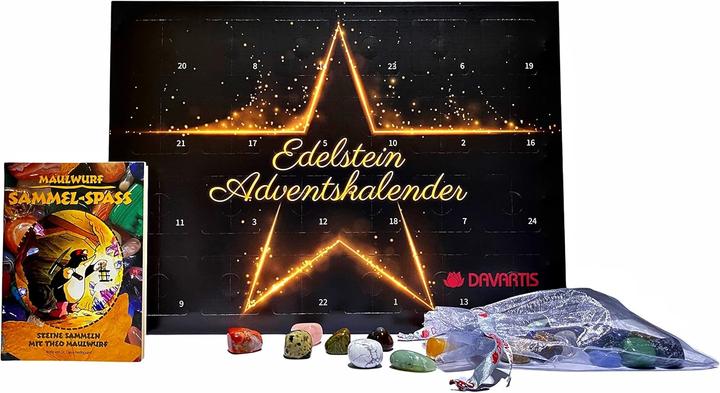 Davartis Edelstein-Adventskalender mit Sammelstickern