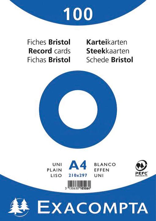 Exacompta Schede di valutazione (210 x 297 mm, 205 g/m², 100 x)