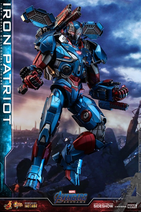 Actual product image Hot Toys Avengers Endgame "Iron Patriot" 1/6 Scale Figure