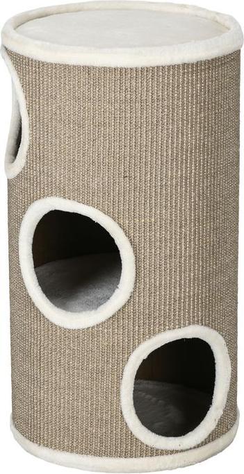 Actual product image Swisshandel24 Kratztonne Katzen, Katzenkratzbaum 70cm (70 cm, Brown)