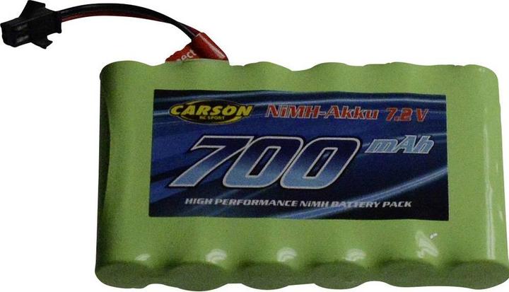 Actual product image Carson Replacement battery NIMH 7.2V 700 MAH JST connector (7.20 V, 700 mAh)