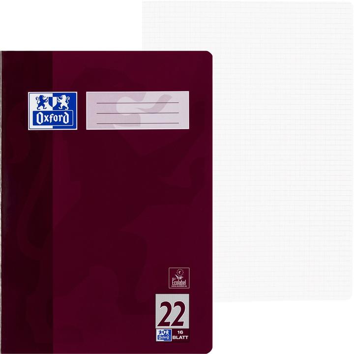 Actual product image Oxford exercise book (A4, Checked, Hardcover)