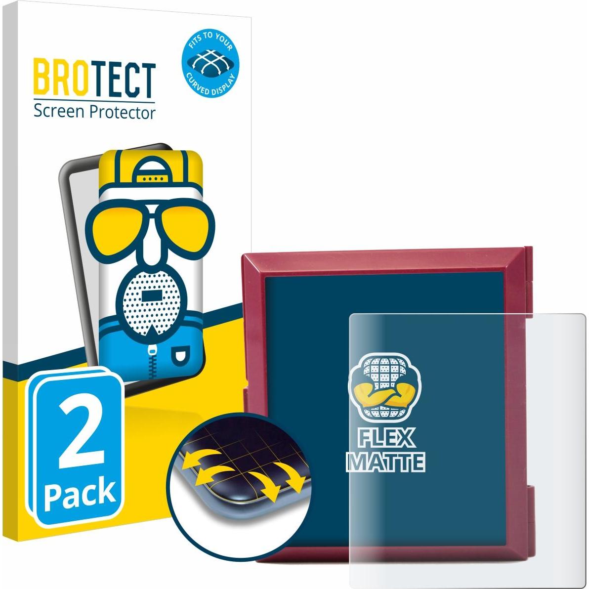 BROTECT Fullscreen Schutzfolie Displayschutz Folie Matt Entspiegelungsfolie, Smartwatch Schutzfolie, Grau