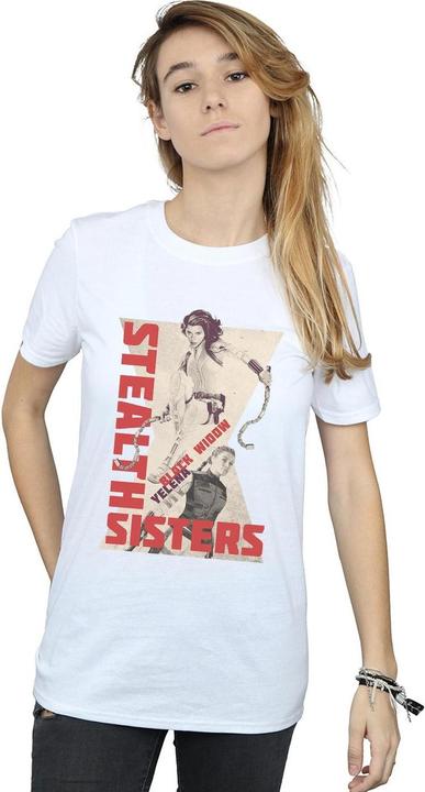 Immagine prodotto Maglietta boyfriend in cotone delle sorelle Stealth del film della Vedova Nera (3XL)