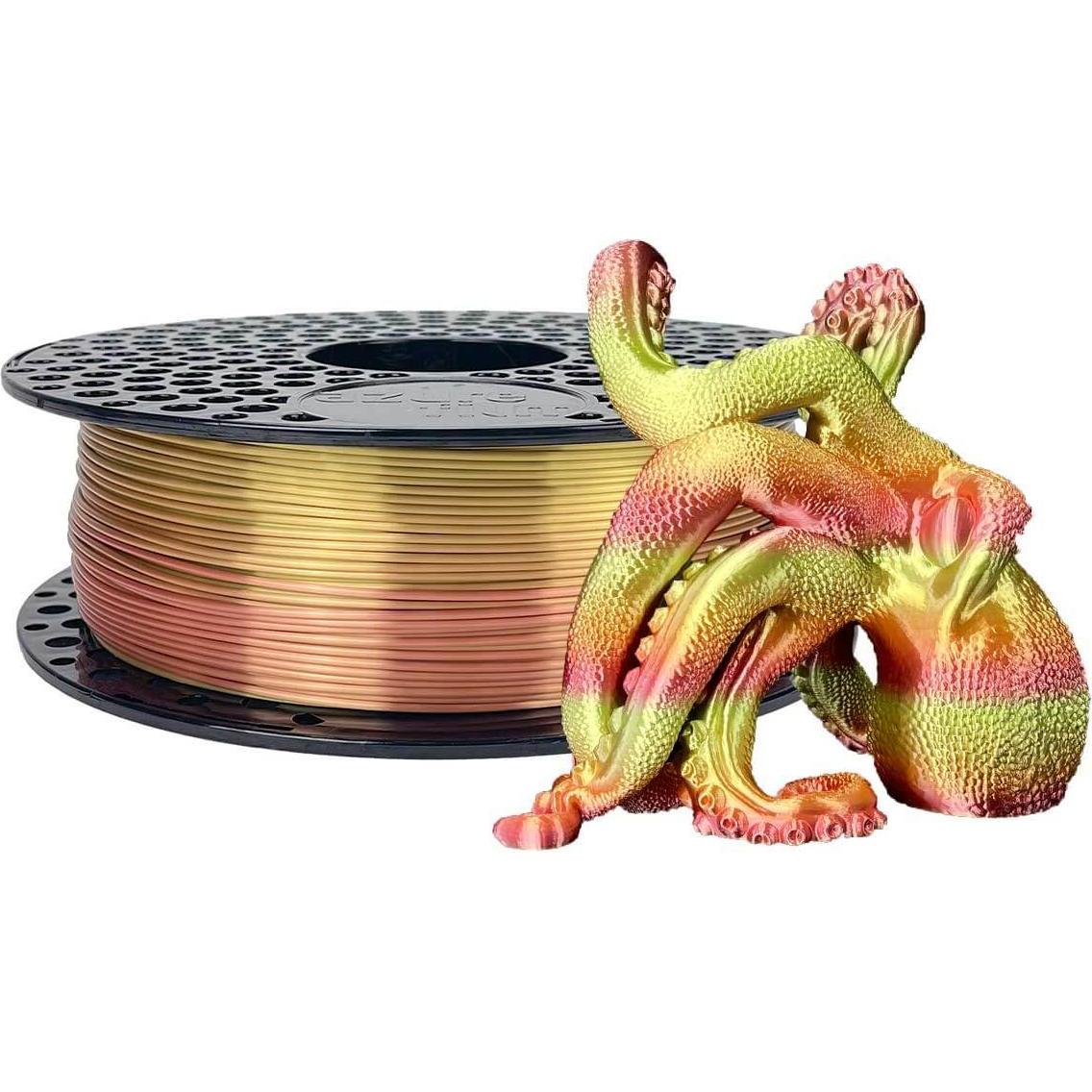 AzureFilm SILK HARMONY 1,75mm 1kg 3D FILAMENT (PLA, 1.75 mm, 1000 g, Blau), 3D Filament, Blau