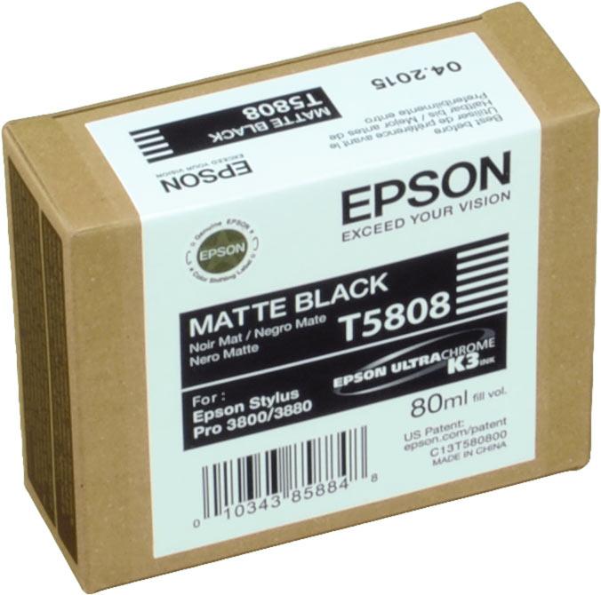 Actual product image Epson T5808 (MBK)