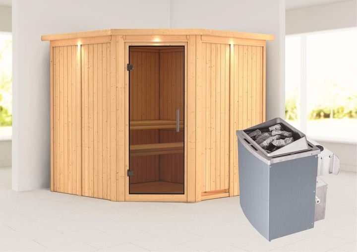 Actual product image Karibu Jarin with roof wreath (9 KW internal control)