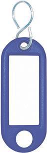 Wedo Plastic sleutelhanger, verwisselbare labels, blauw