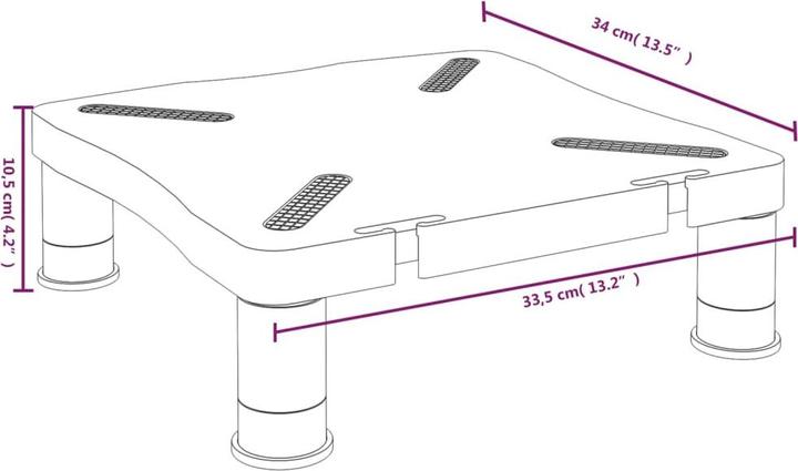 Image du produit vidaXL Monitorständer