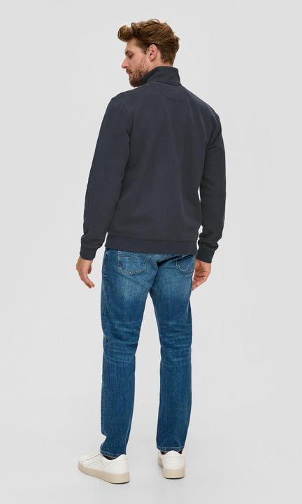 Produktbild s.Oliver Sweatshirt Jacke Sweatshirt-Jacke mit Stehkragen (S)