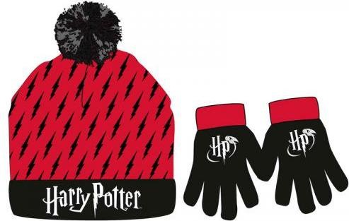 Actual product image GED Harry Potter Set Guanti e Berretta Rosso/Nero