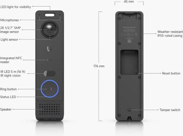 Image du produit Ubiquiti UniFi G6 Entry (Bluetooth, Bluetooth Faible consommation, Ethernet, Filaire, Powerlan)