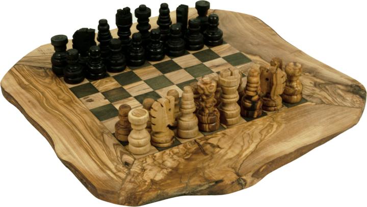 Actual product image Natura Punto Rustic chessboard with pieces
