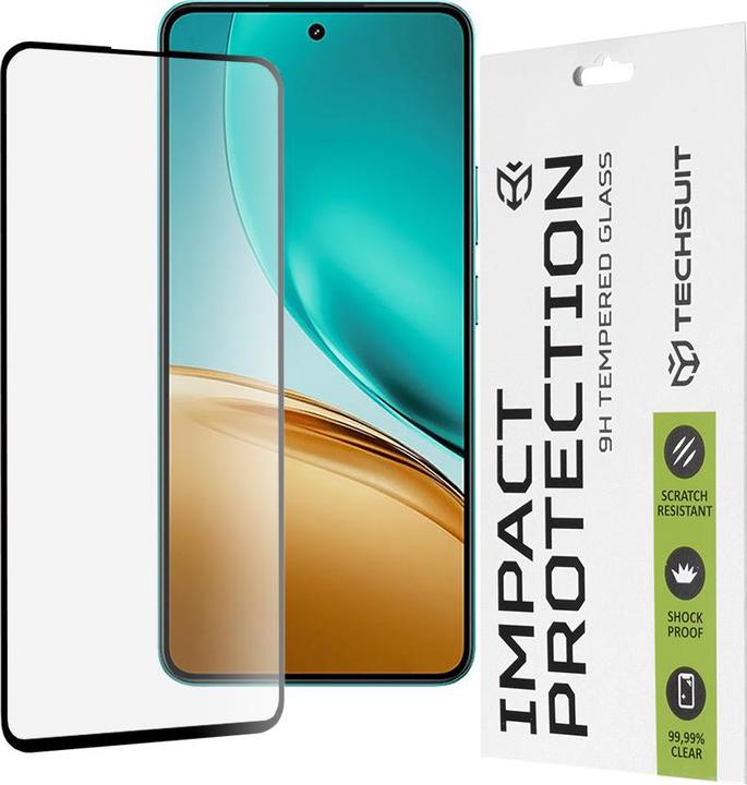 Immagine prodotto Techsuit - 111D Full Cover / Full Glue Glass - Realme 14T - Black (1 pz., Realme 14x)