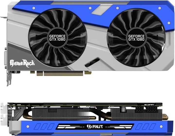 Produktbild Palit GeForce GTX 1080 GameRock Premium Edition (8 GB, GDDR5X)