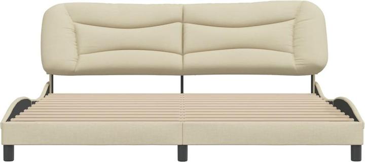 Actual product image VidaXL Bed frame with fabric headboard (200 x 200 cm)
